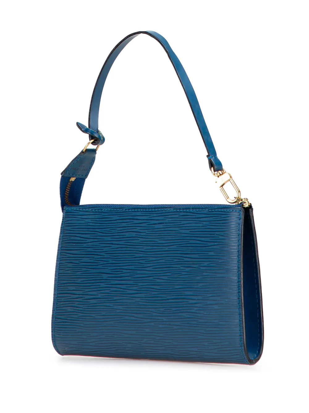Pre-owned Louis Vuitton 1997 Epi Pochette Accessoires Shoulder Bag In Blue
