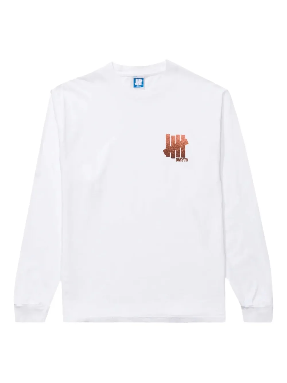Undefeated logo-embellished long-sleeve t-shirt | Blue | Image 1