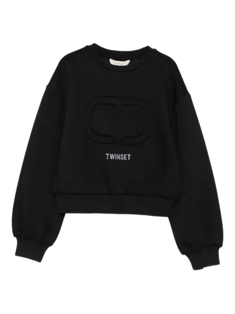 TWINSET Kids logo-embossed sweatshirt