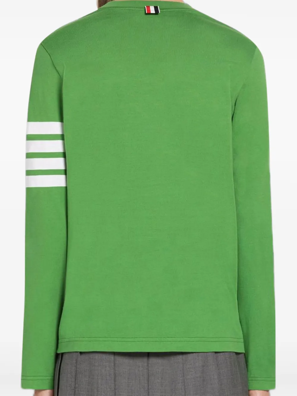 Thom Browne 4-Bar T-shirt met lange mouwen Groen