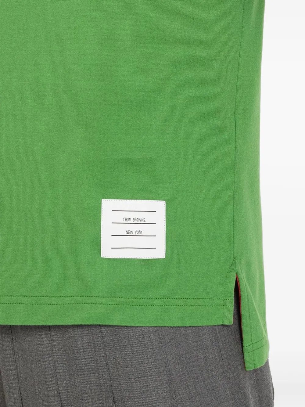 Thom Browne 4-Bar T-shirt met lange mouwen Groen