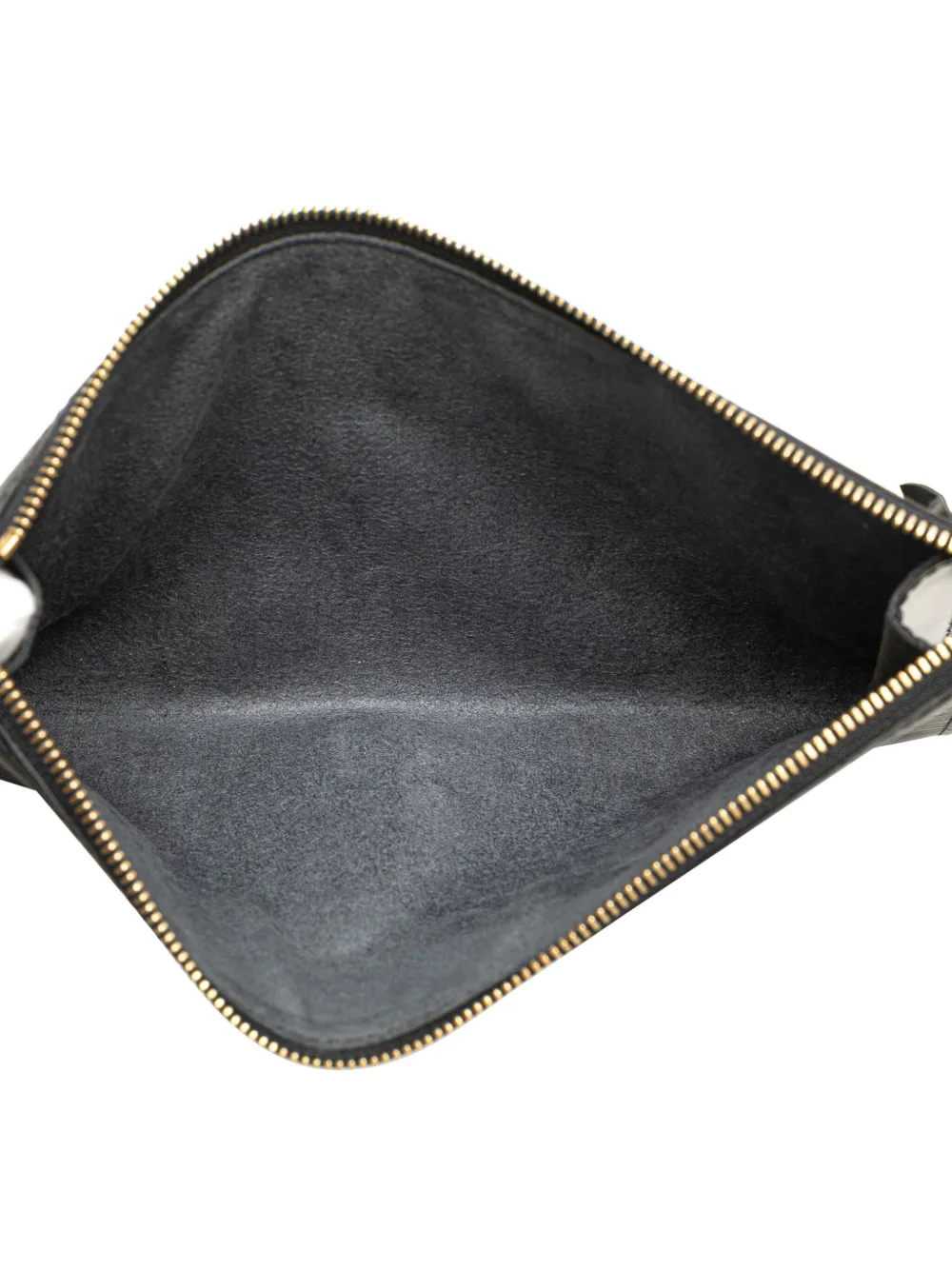 Pre-owned Louis Vuitton 2003 Epi Pochette Accessoires Shoulder Bag In Black
