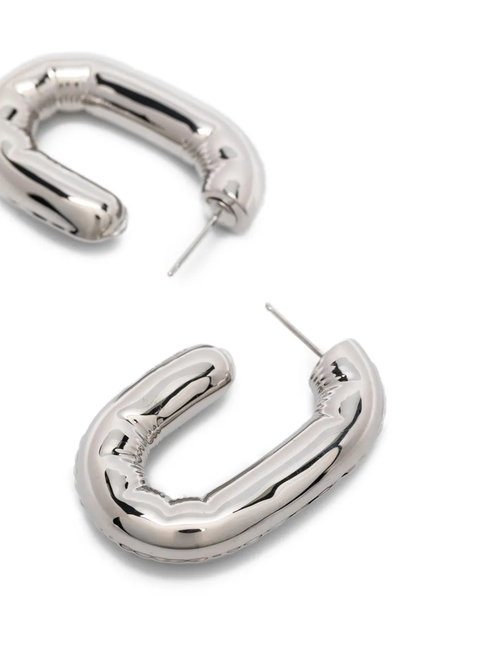 Rabanne Chunky-hoop Earrings in Silver, view 3