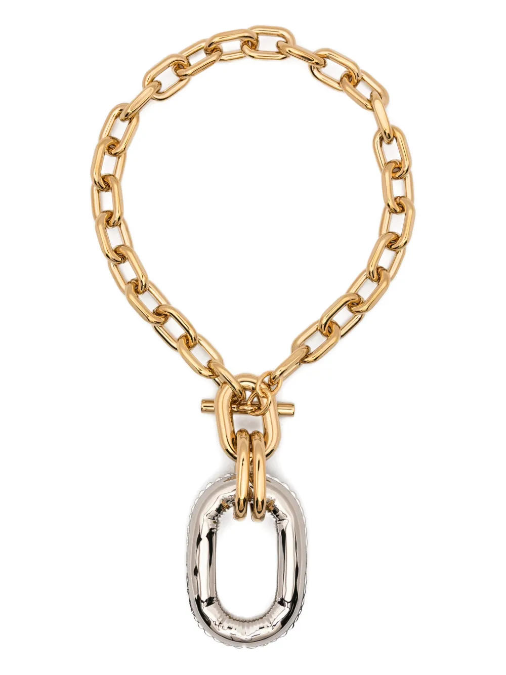 Rabanne chunky-chain necklace - Oro