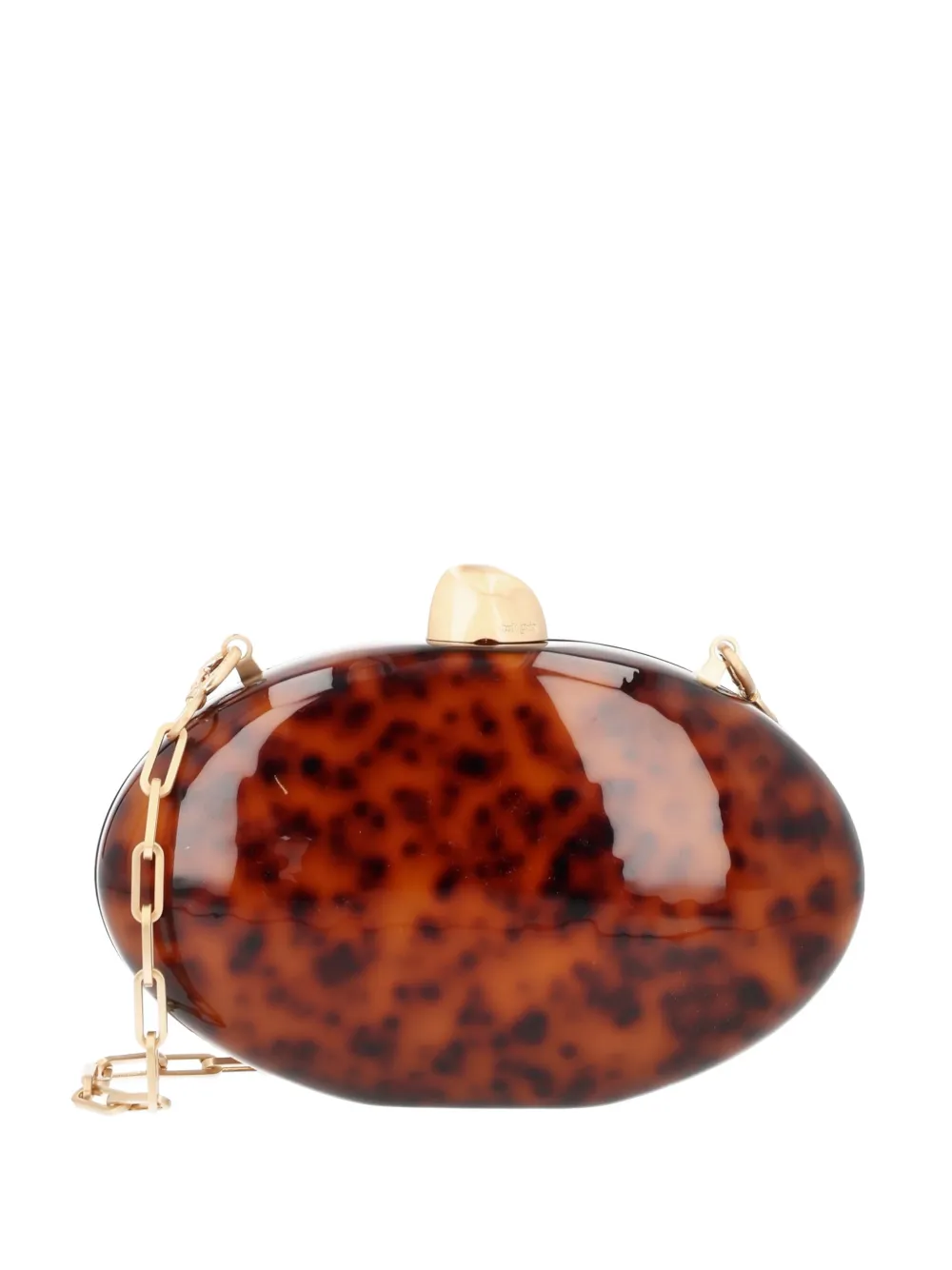 Cult Gaia CULT GAIA EVIANA CLUTCH - CARAMEL TORTOISE - CARAMEL TORTOISE