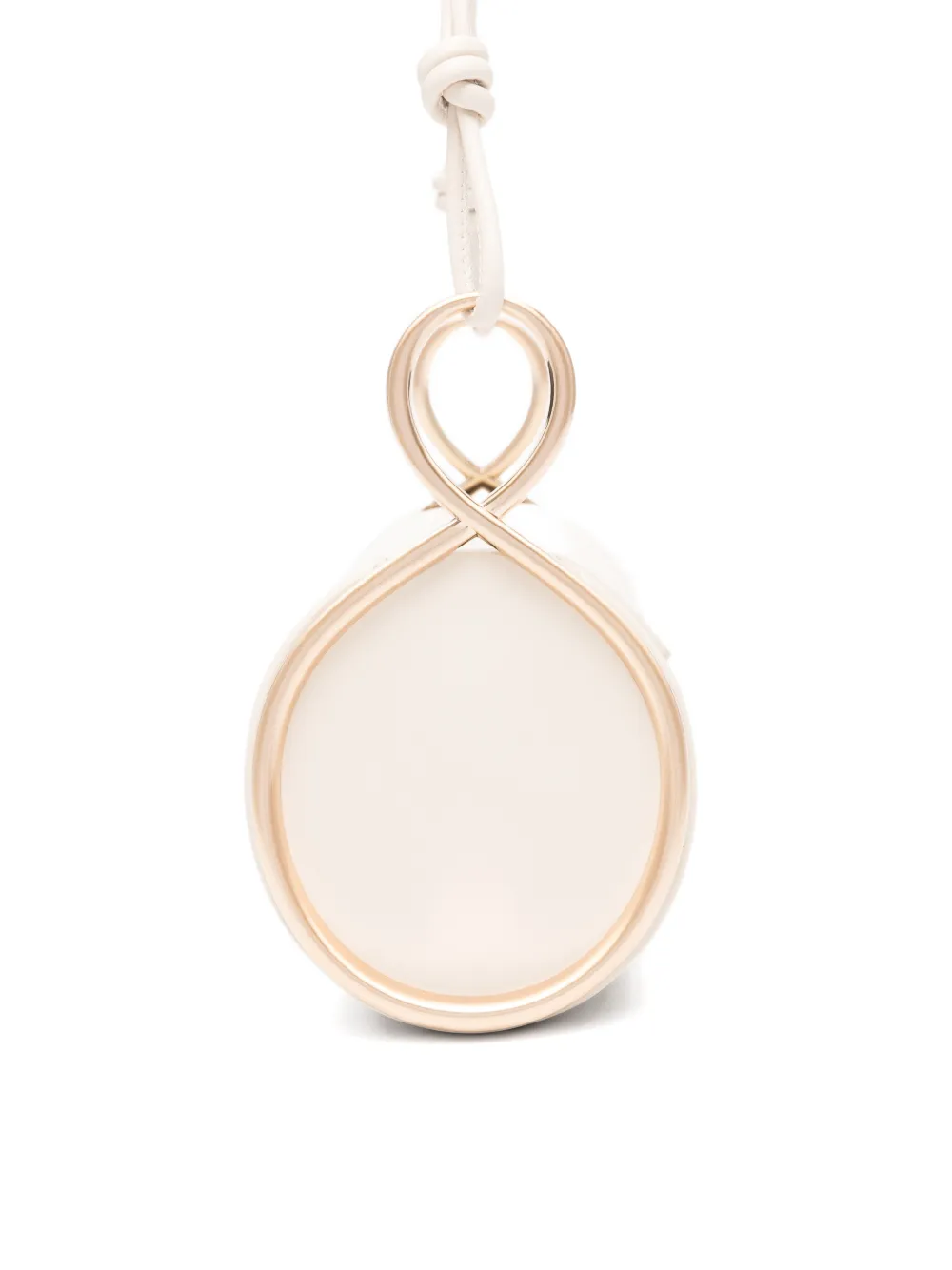 Cult Gaia Dahlia cilindrische schoudertas Beige