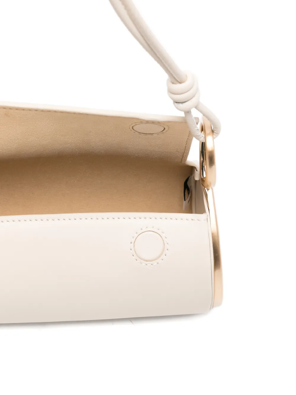 Cult Gaia Dahlia cilindrische schoudertas Beige