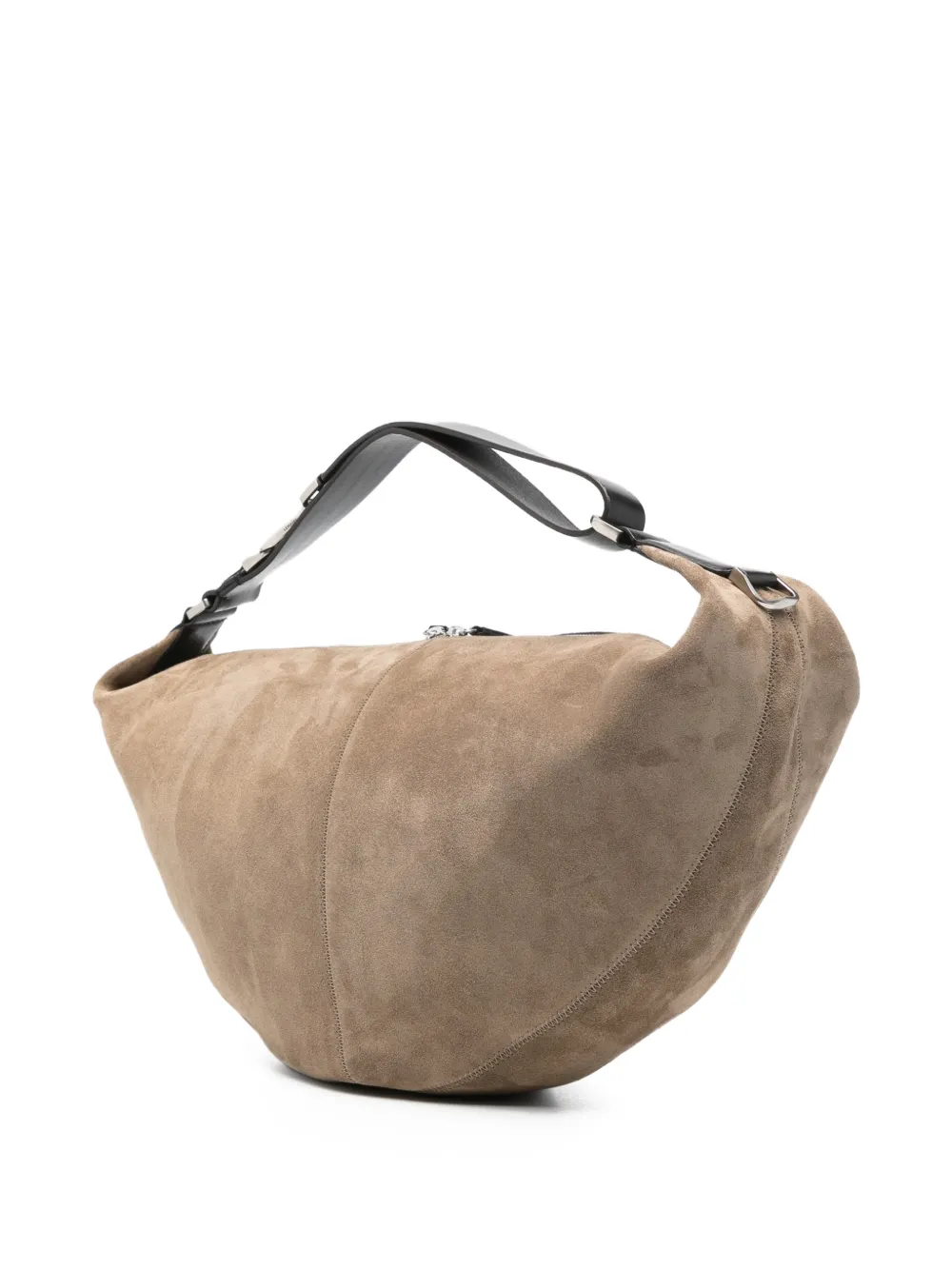  Lemaire Quiver Suede Shoulder Bag - Neutrals 