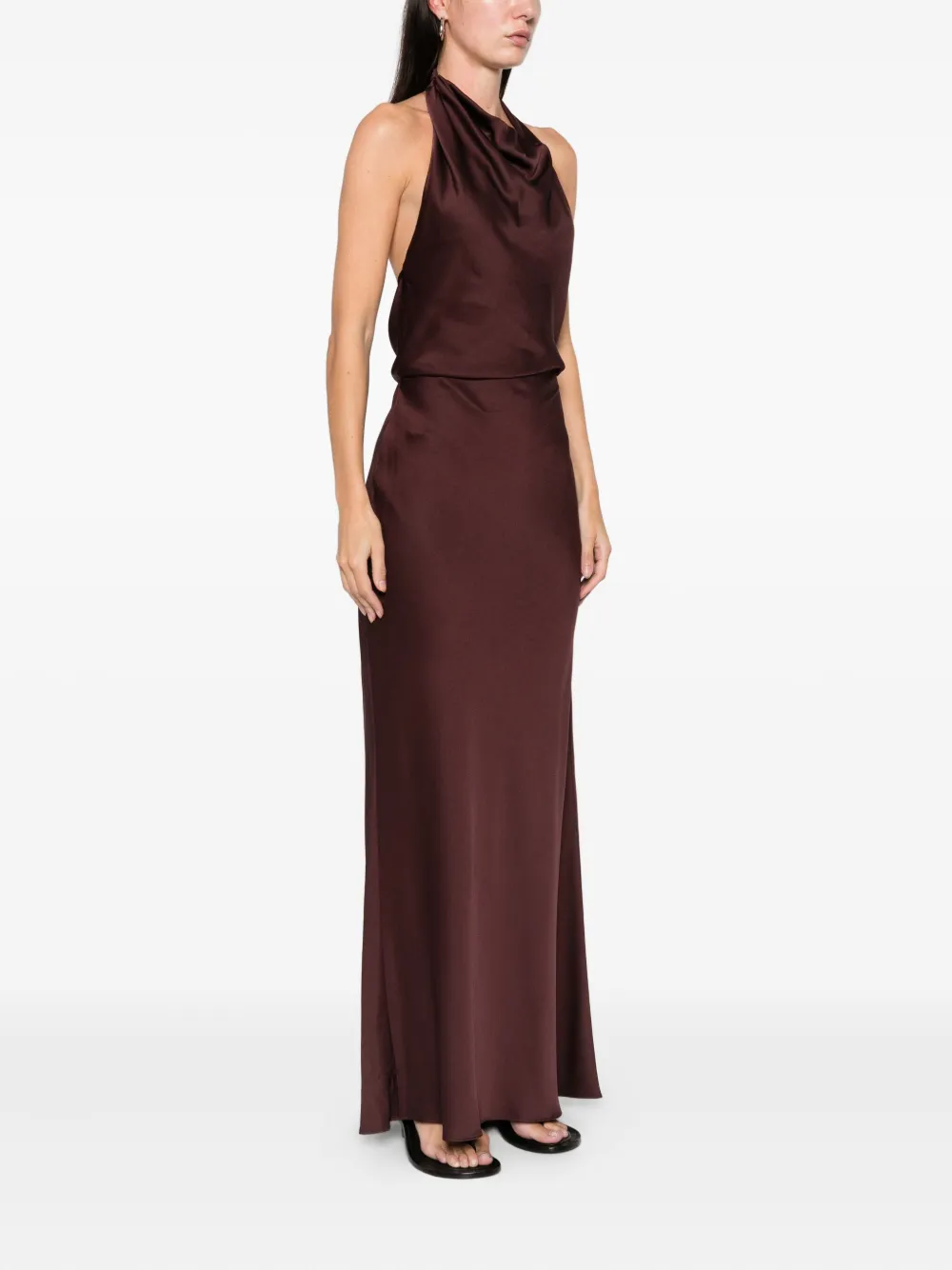 Simkhai Reannon Maxi Dress In Brown