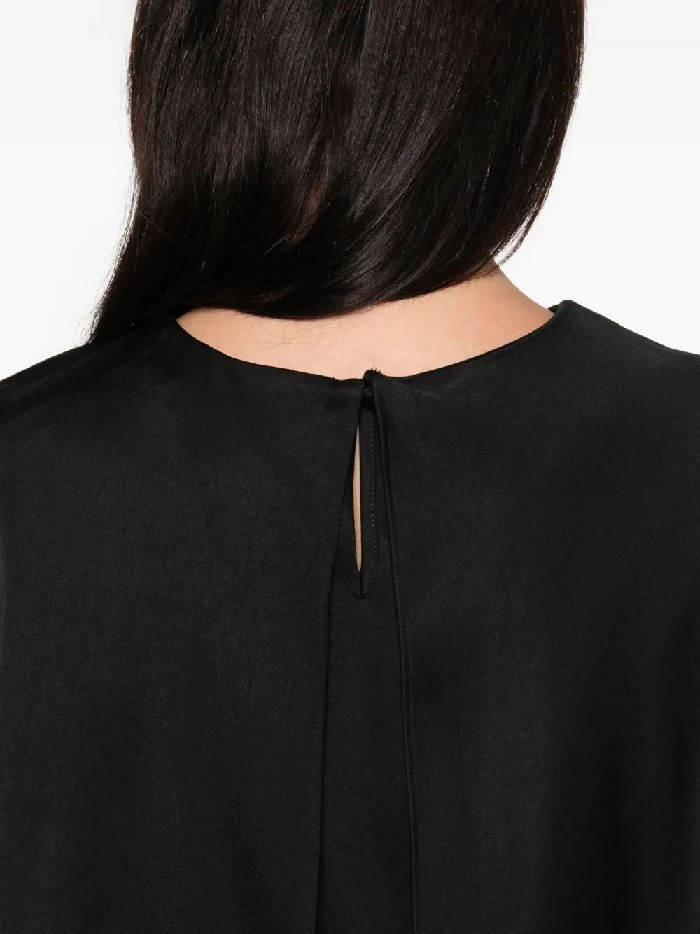 Simkhai Cape-detail Top In Black