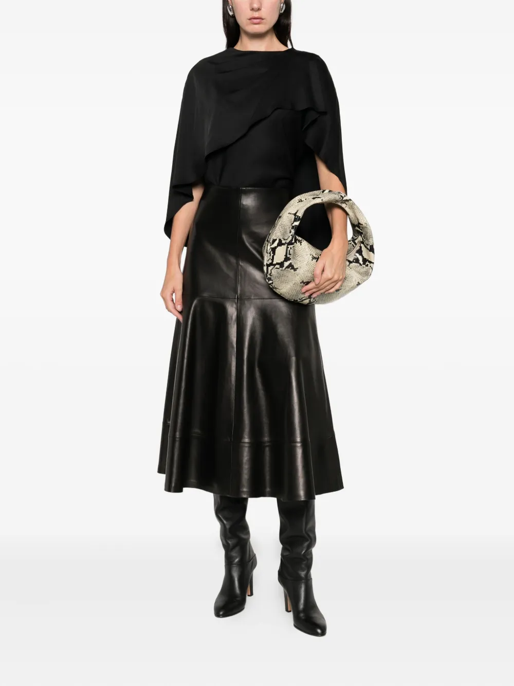 Simkhai Top met capedetail - Zwart