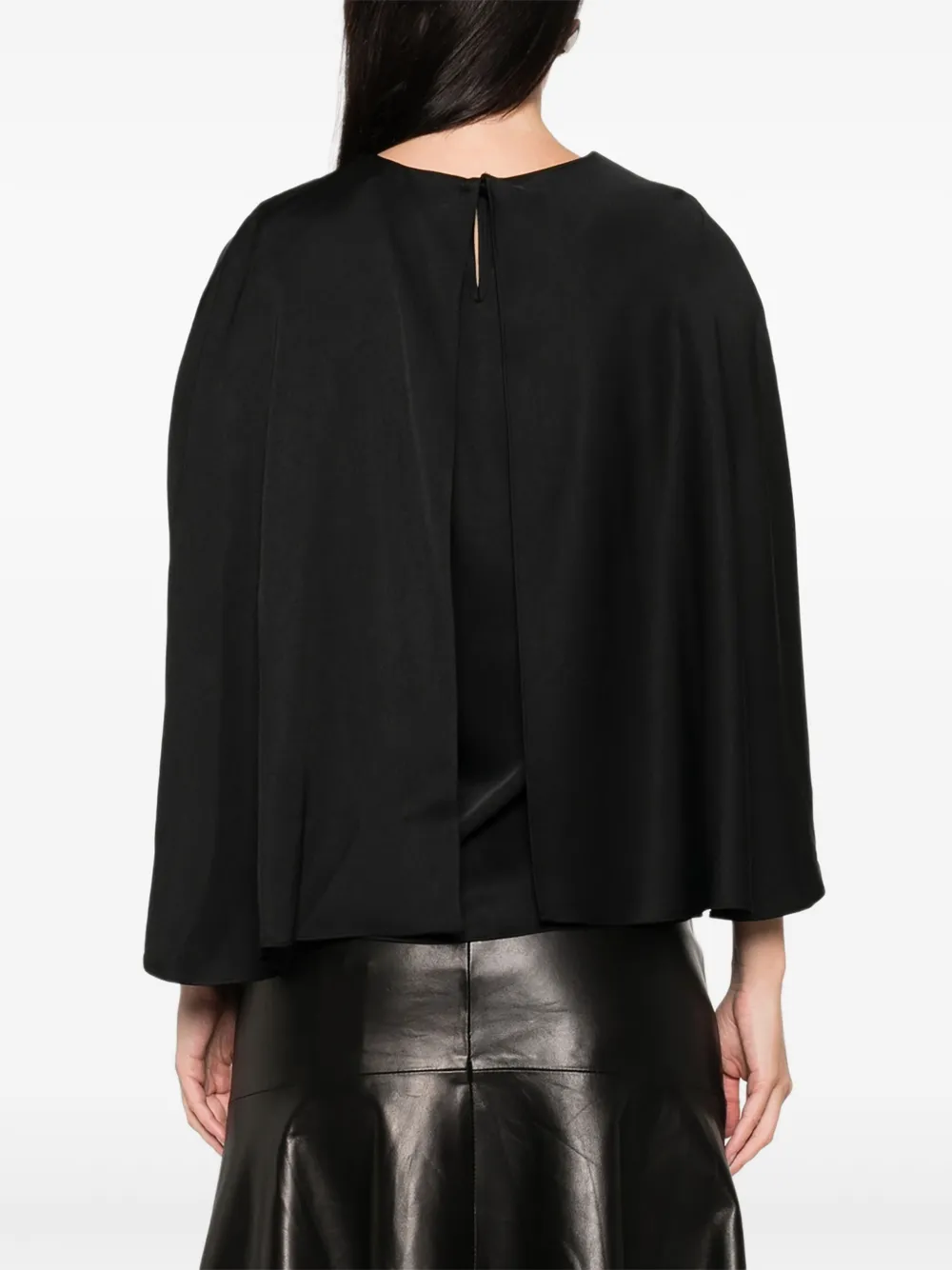 Simkhai Cape-detail Top In Black