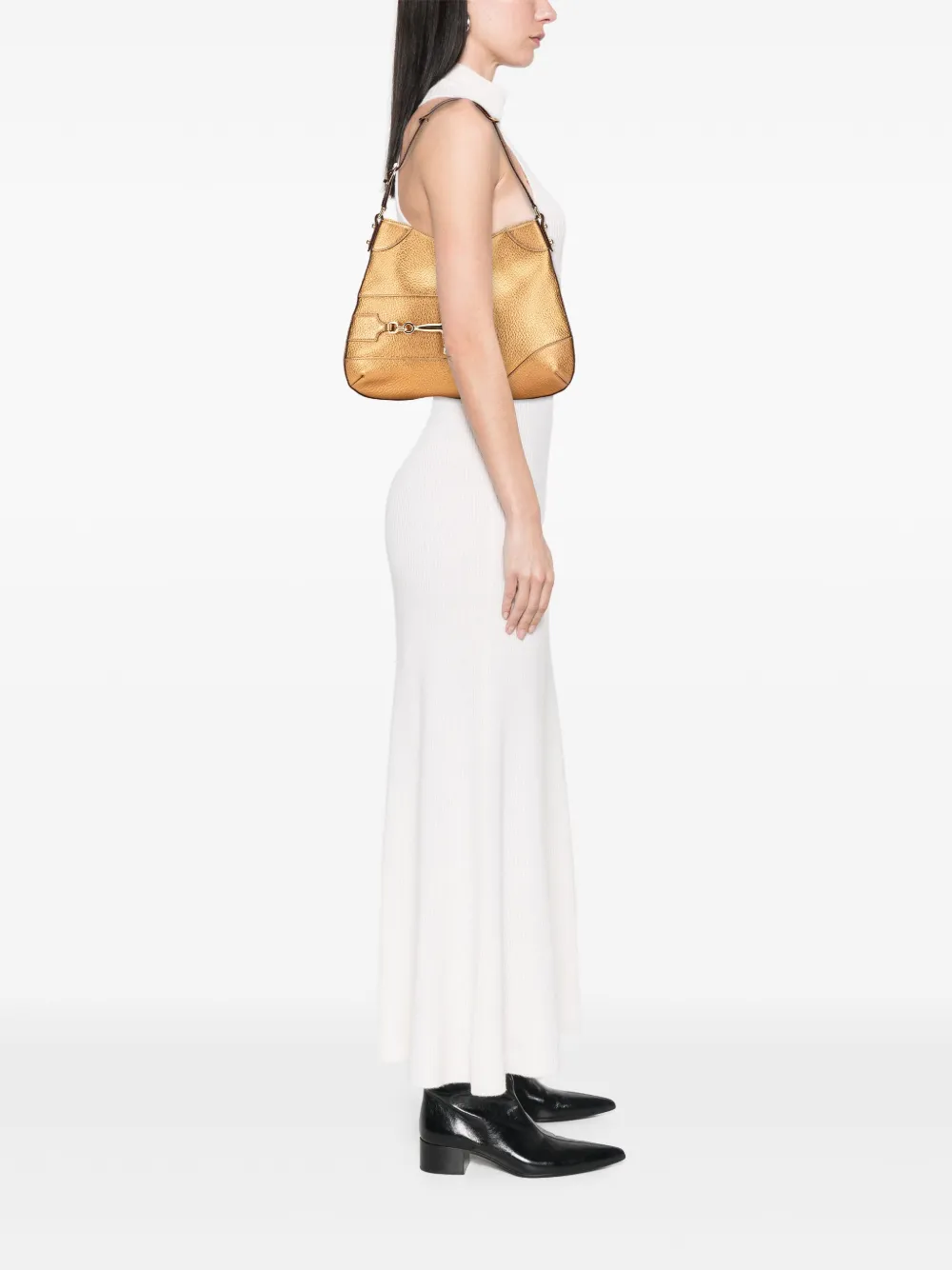 Gucci Pre-Owned 2000-2015 Grained Calfskin Hasler hobo bag | Pre-Owned | Image 2