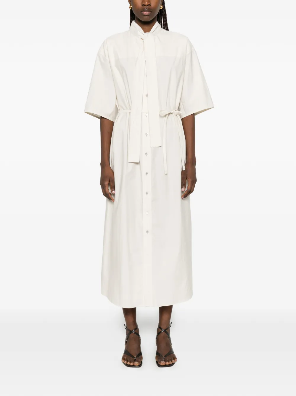 LEMAIRE Omkeerbare midi-jurk Beige