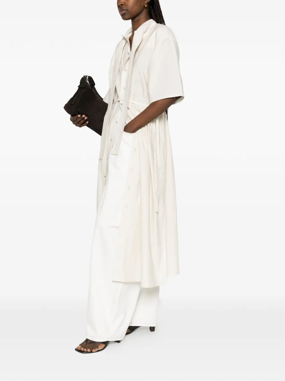 LEMAIRE Omkeerbare midi-jurk Beige