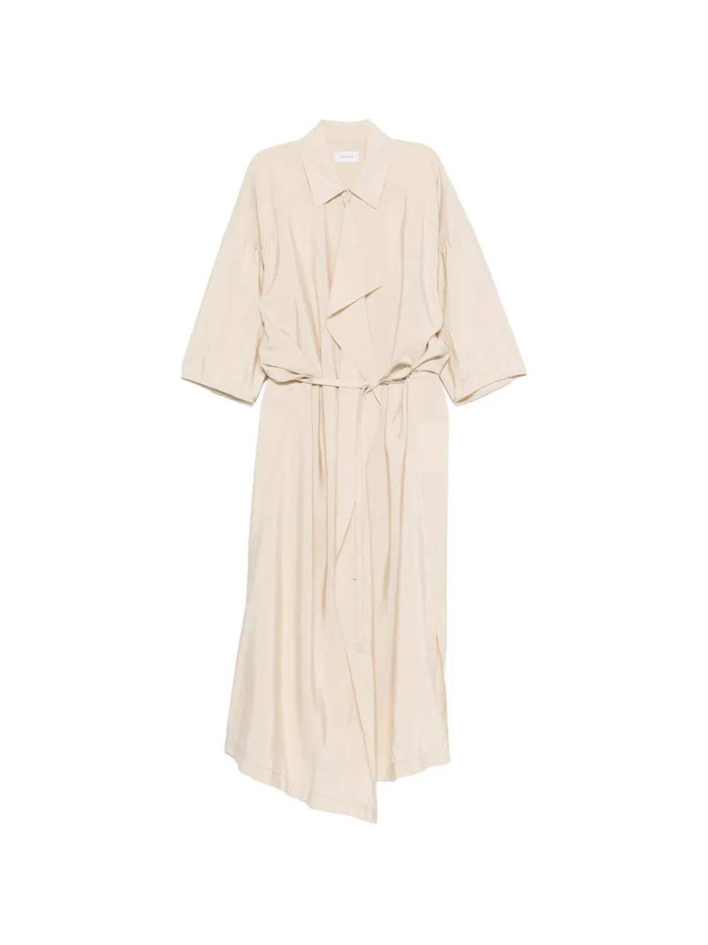 LEMAIRE asymmetrical shirt dress - Toni neutri