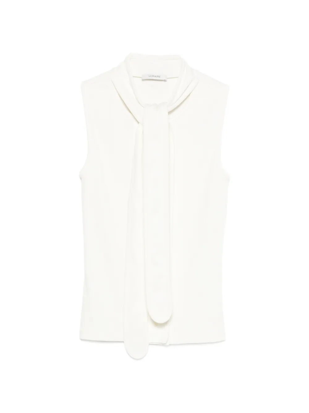 LEMAIRE asymmetrical fitted top - Bianco