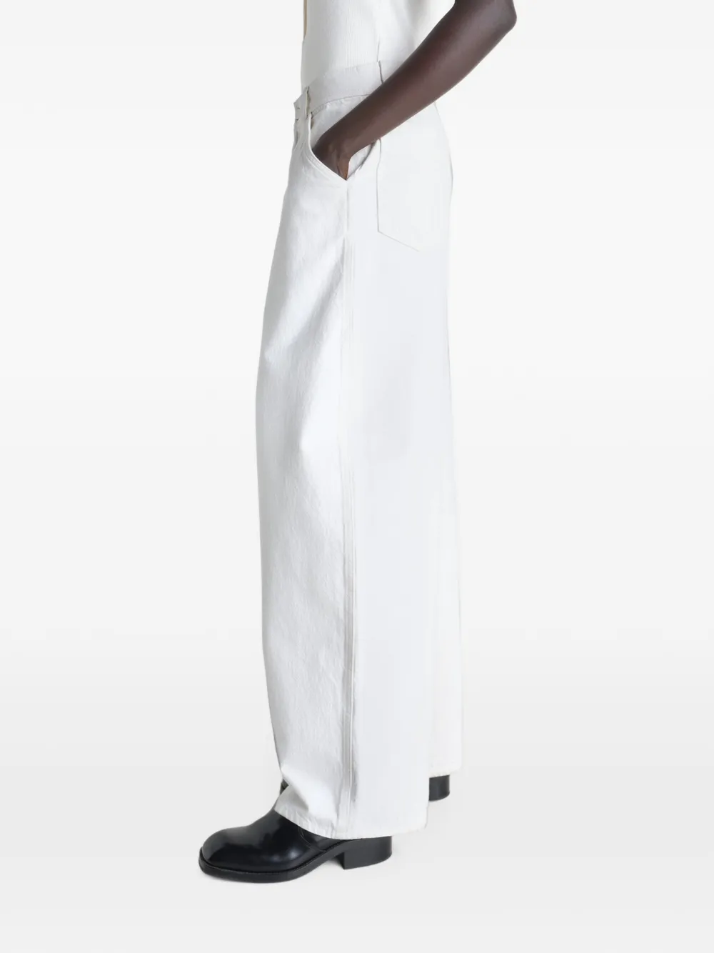 LEMAIRE Oversized jeans Wit