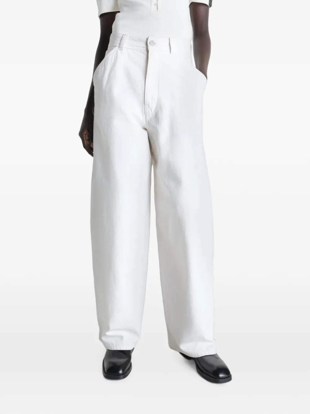 LEMAIRE Oversized jeans Wit