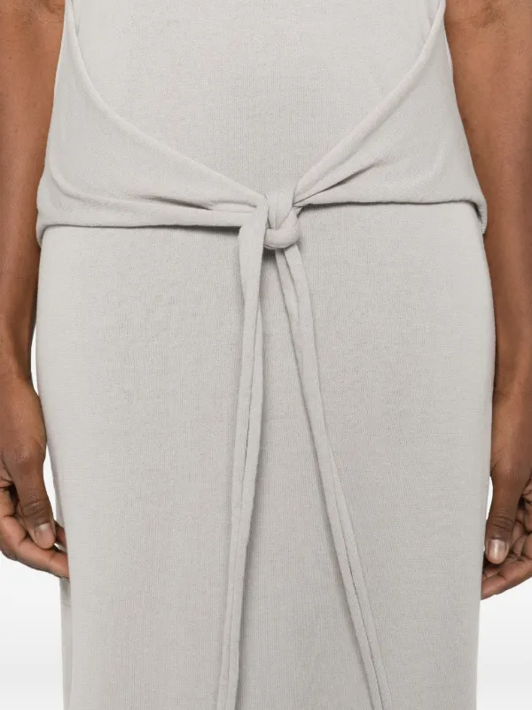 Lemaire ノースリーブドレス LEMAIRE ノット ノースリーブ ドレス | グレー | FARFETCH JP