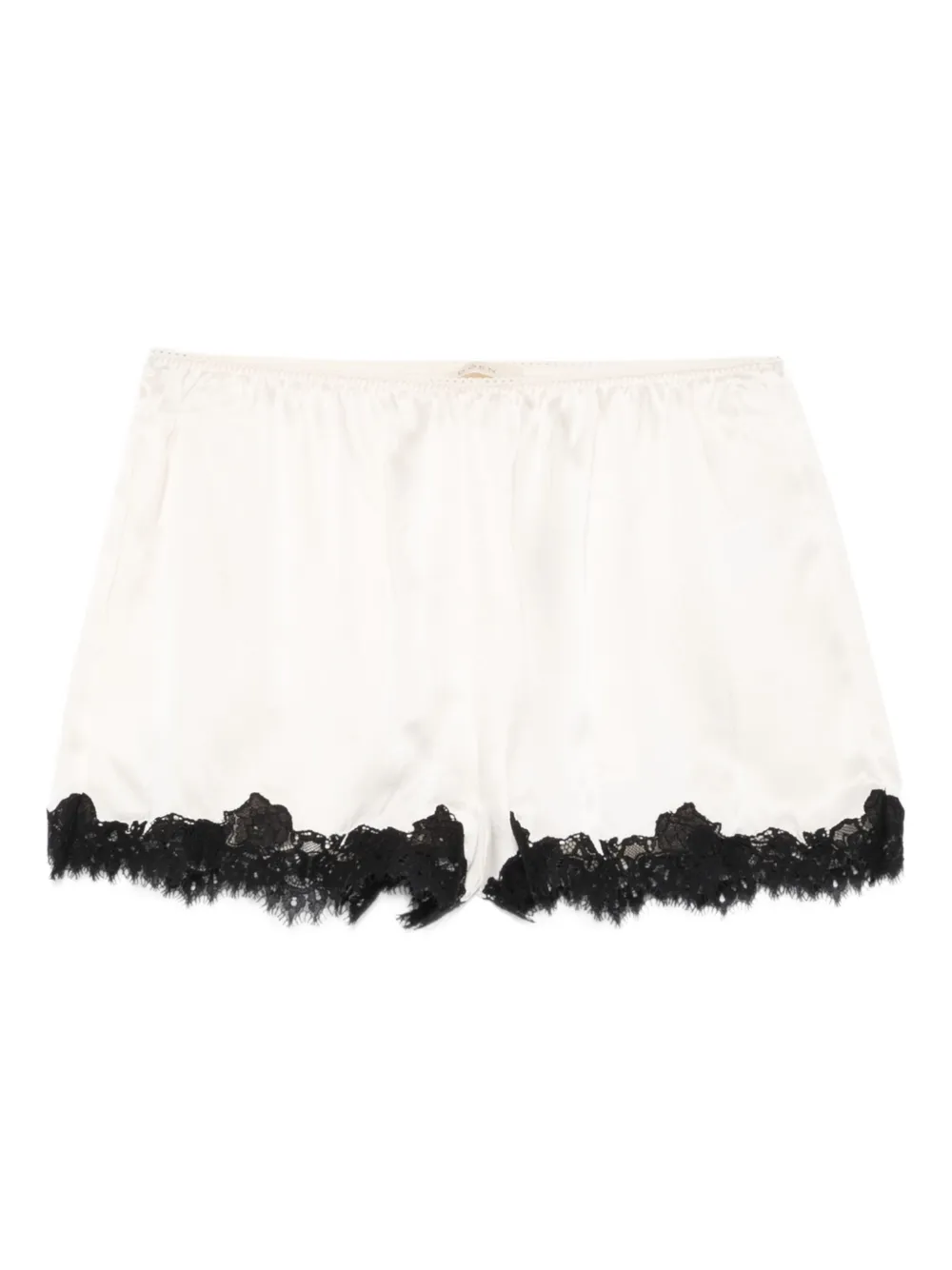 DÔEN Iona lace-trim shorts - Bianco