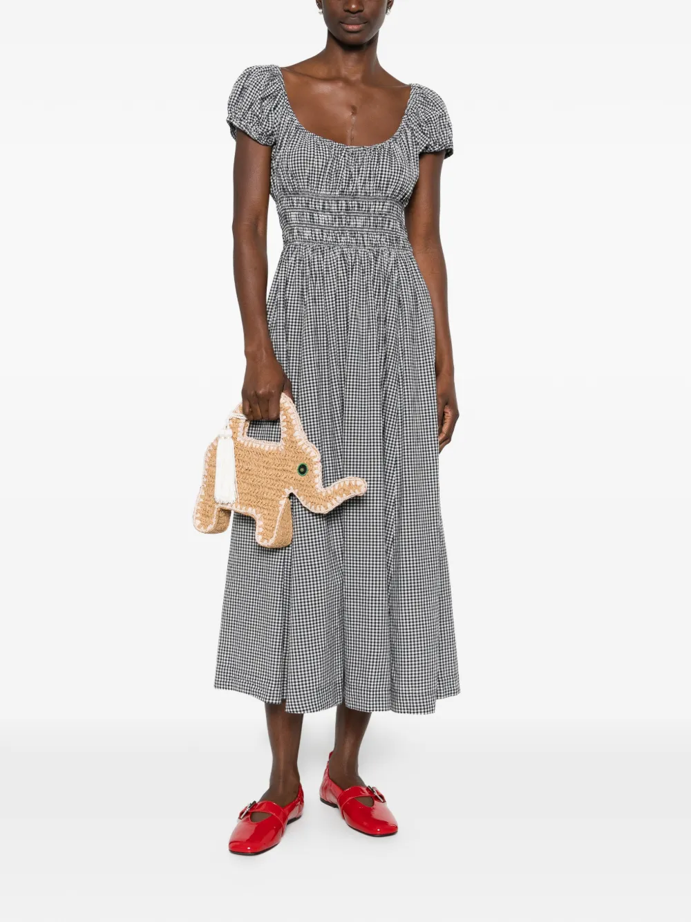 D&Ocirc;EN Quinley midi dress - Blauw