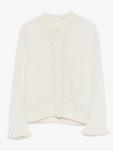 DÔEN Claudie frills perforated cardigan