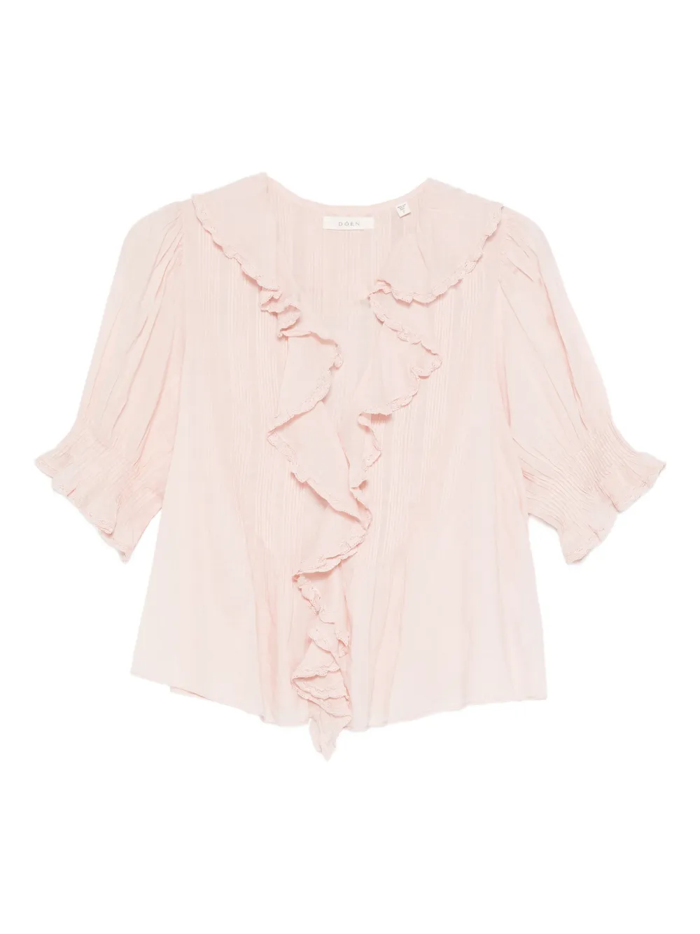 DÔEN Henri ruffled blouse - Rosa