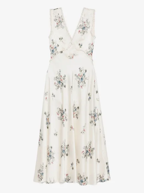 DÔEN Tahlia V-neck floral-print midi dress