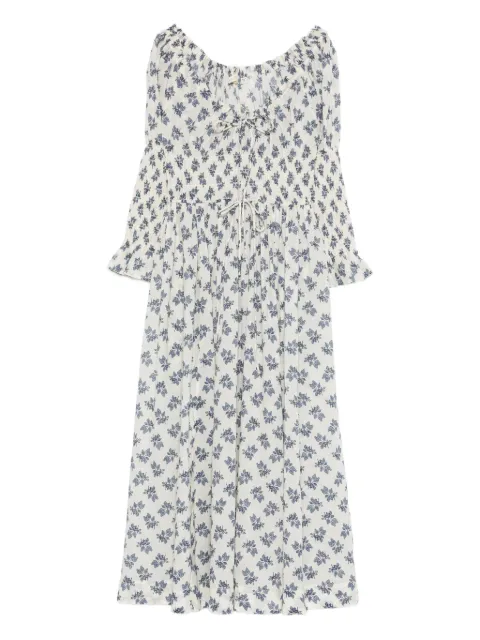 DÔEN scoop neck flower print dress