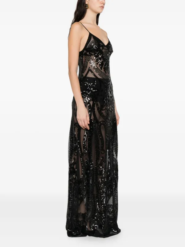 Norma Kamali Slip Gown in Black - Size S