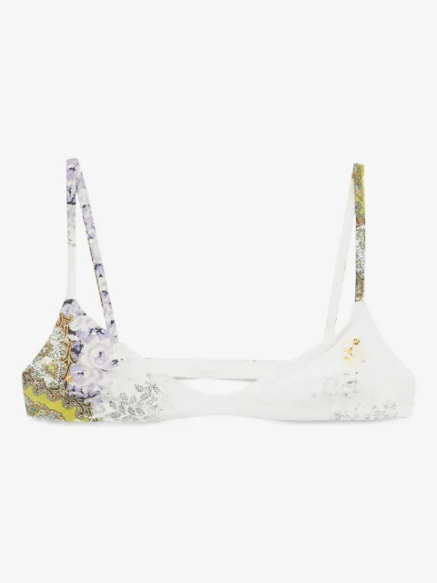Christopher Esber Absence printed bikini top