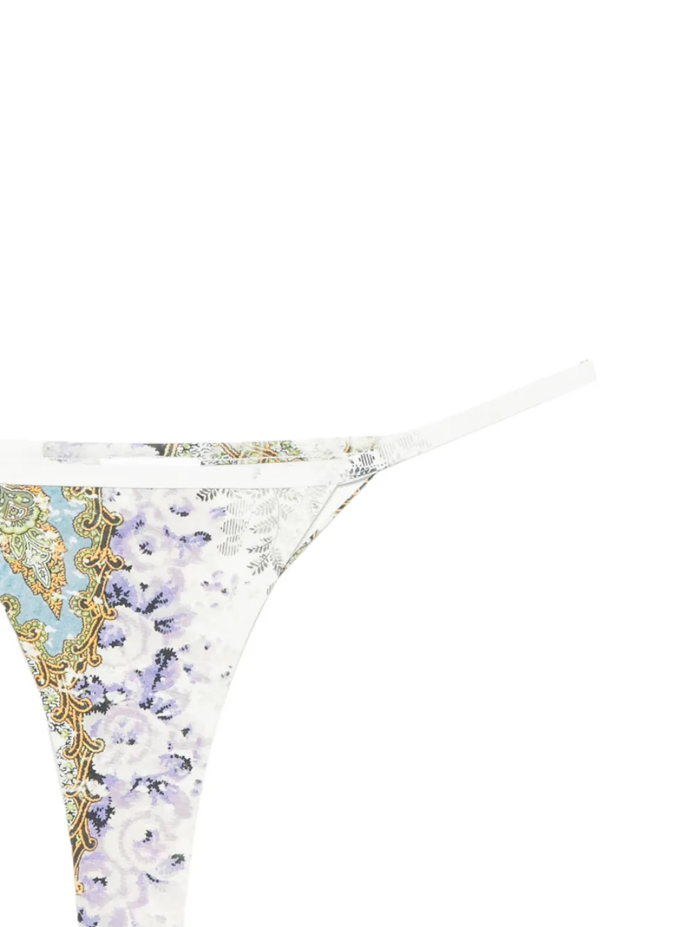 Christopher Esber Printed Bikini Bottoms In White