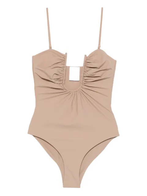 Christopher Esber arched ruched swimsuit