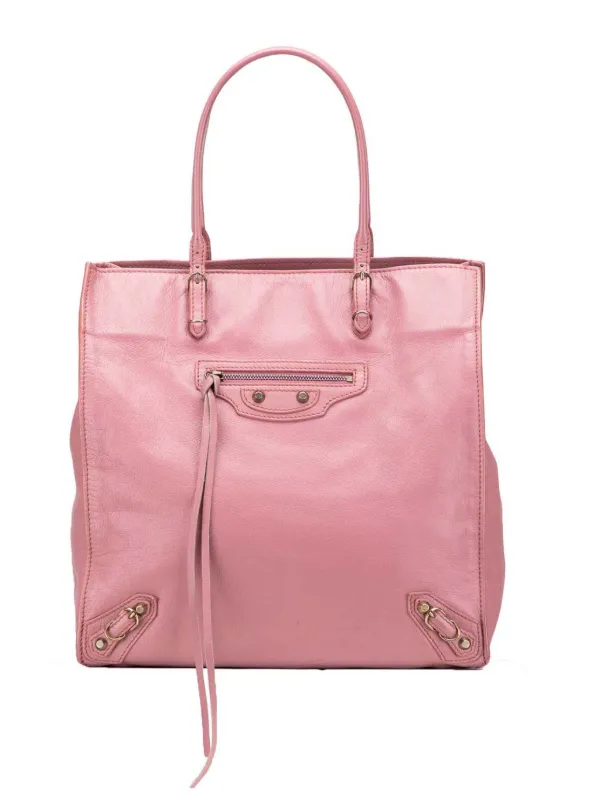 Balenciaga Pre-Owned 2013 Leather Papier A5 Tote Bag Pink