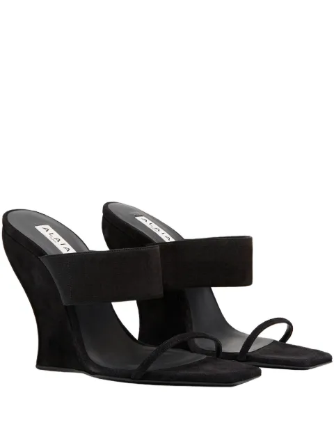 Alaïa Mule bico quadrado com plataforma