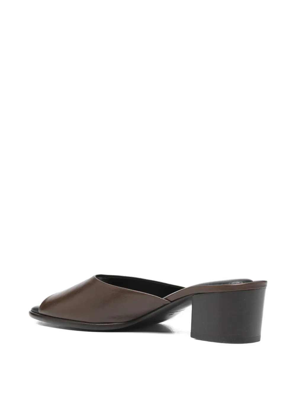 LEMAIRE square-toe heeled mules Bruin