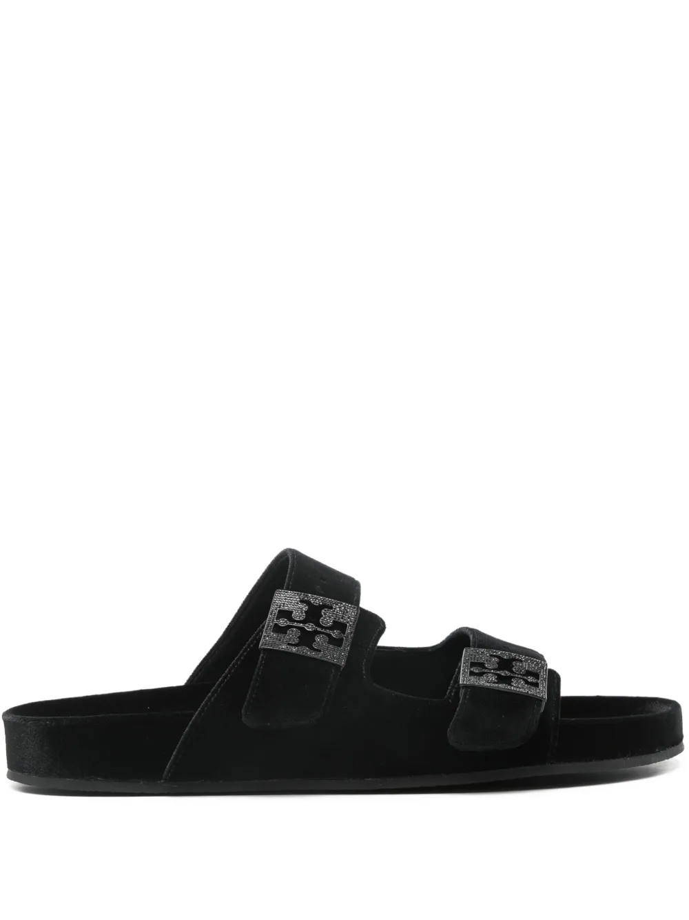 Tory Burch pave flat slide sandal - ブラック Tory Burch pave flat slide sandal - ブラック