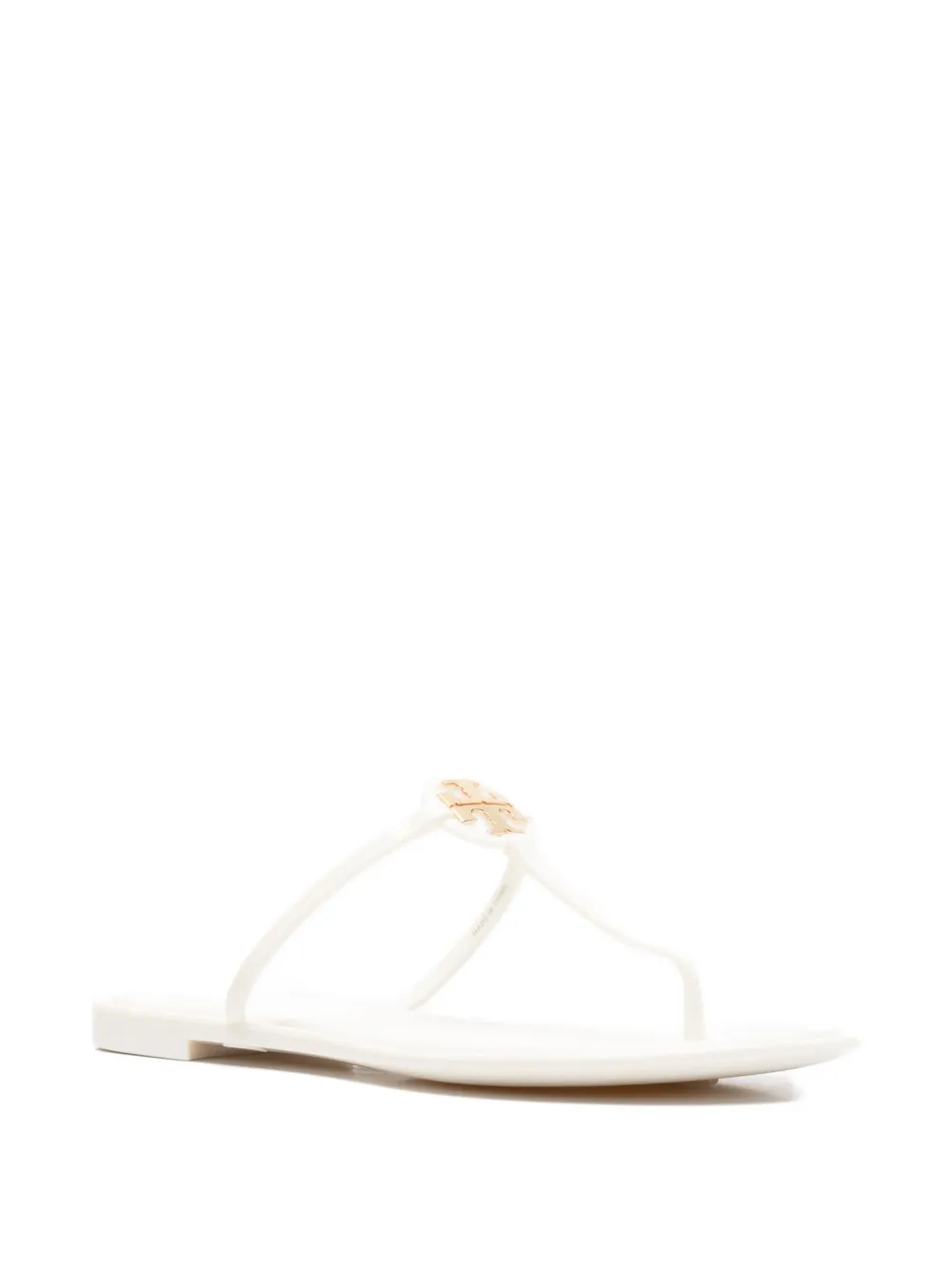 Tory Burch Miller Flat Sandals In White