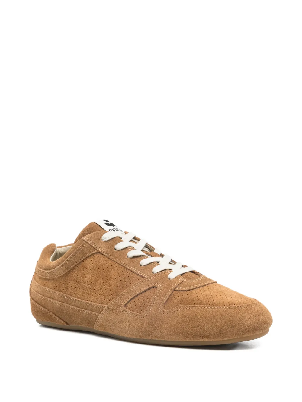 ISABEL MARANT Sennyth suede lace-up sneakers Bruin