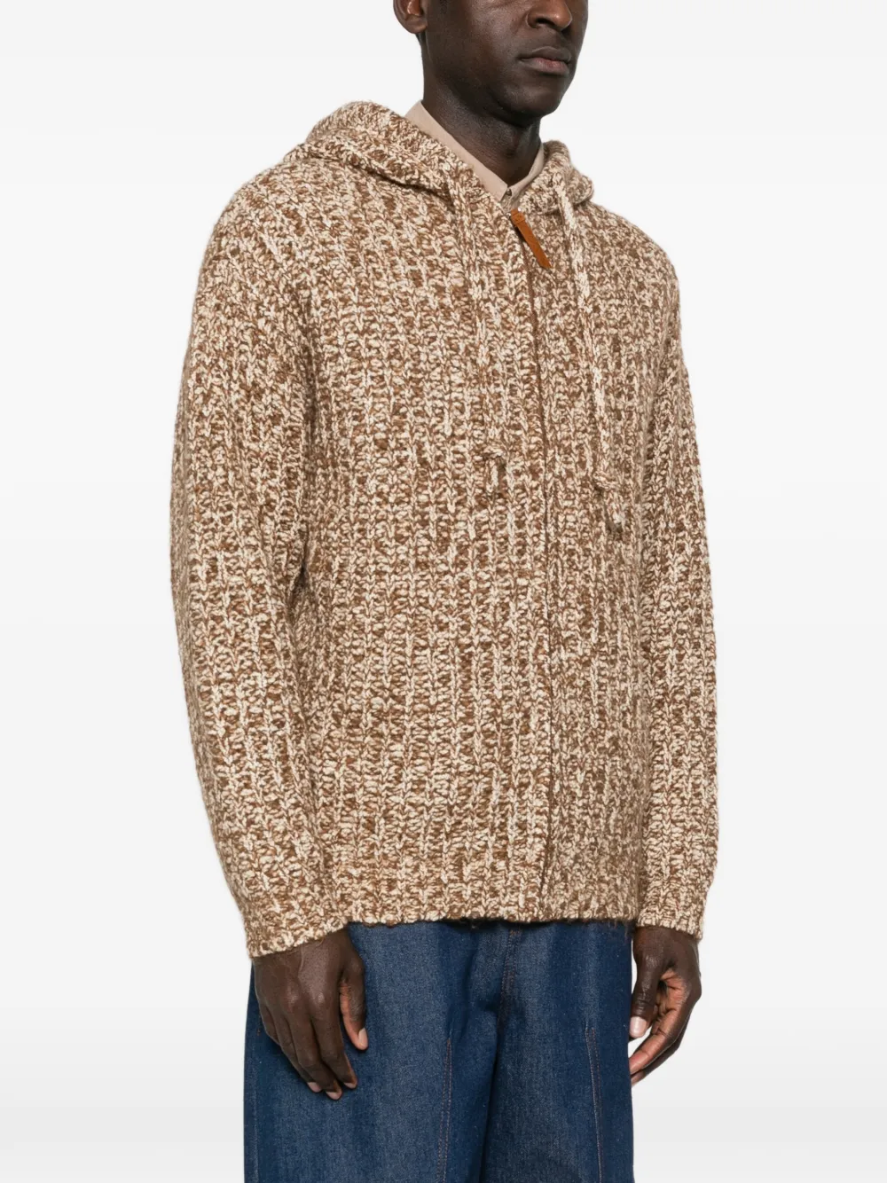 MARANT Hoodie met rits Bruin