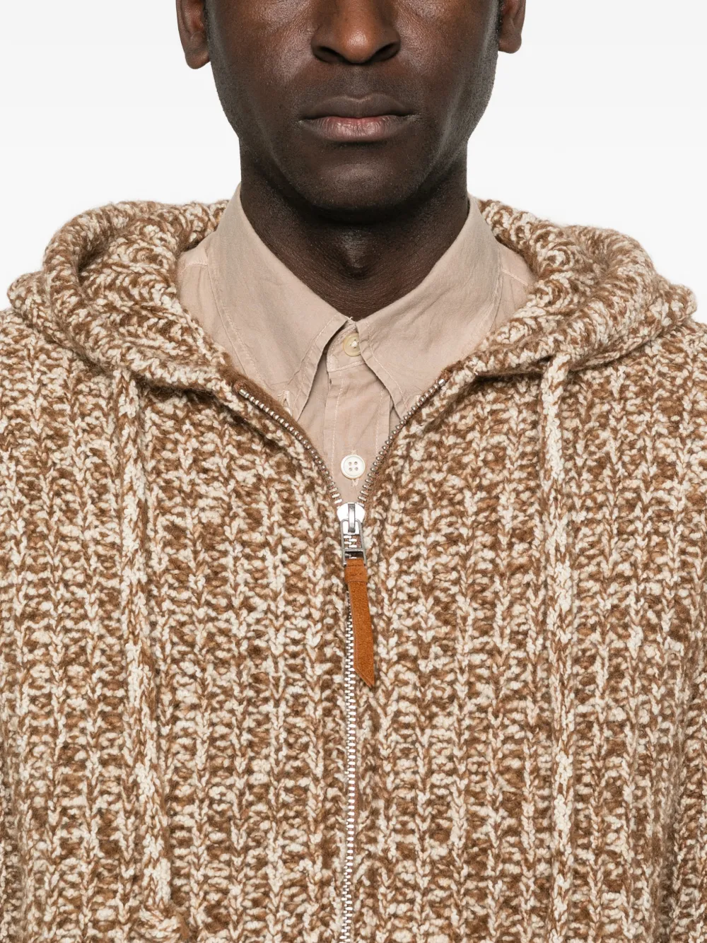 MARANT Hoodie met rits Bruin