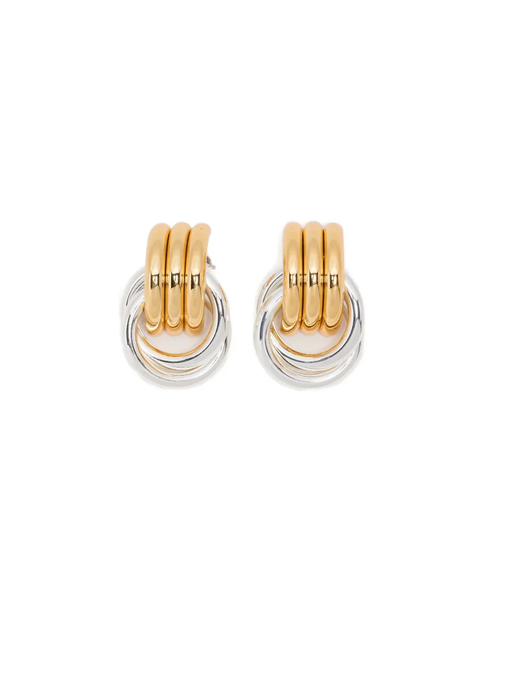 Heaven Mayhem Mini Knot Earrings In Gold