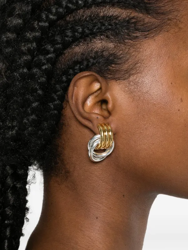 Heaven Mayhem Knot ピアス ミニ | ゴールドトーン | FARFETCH JP