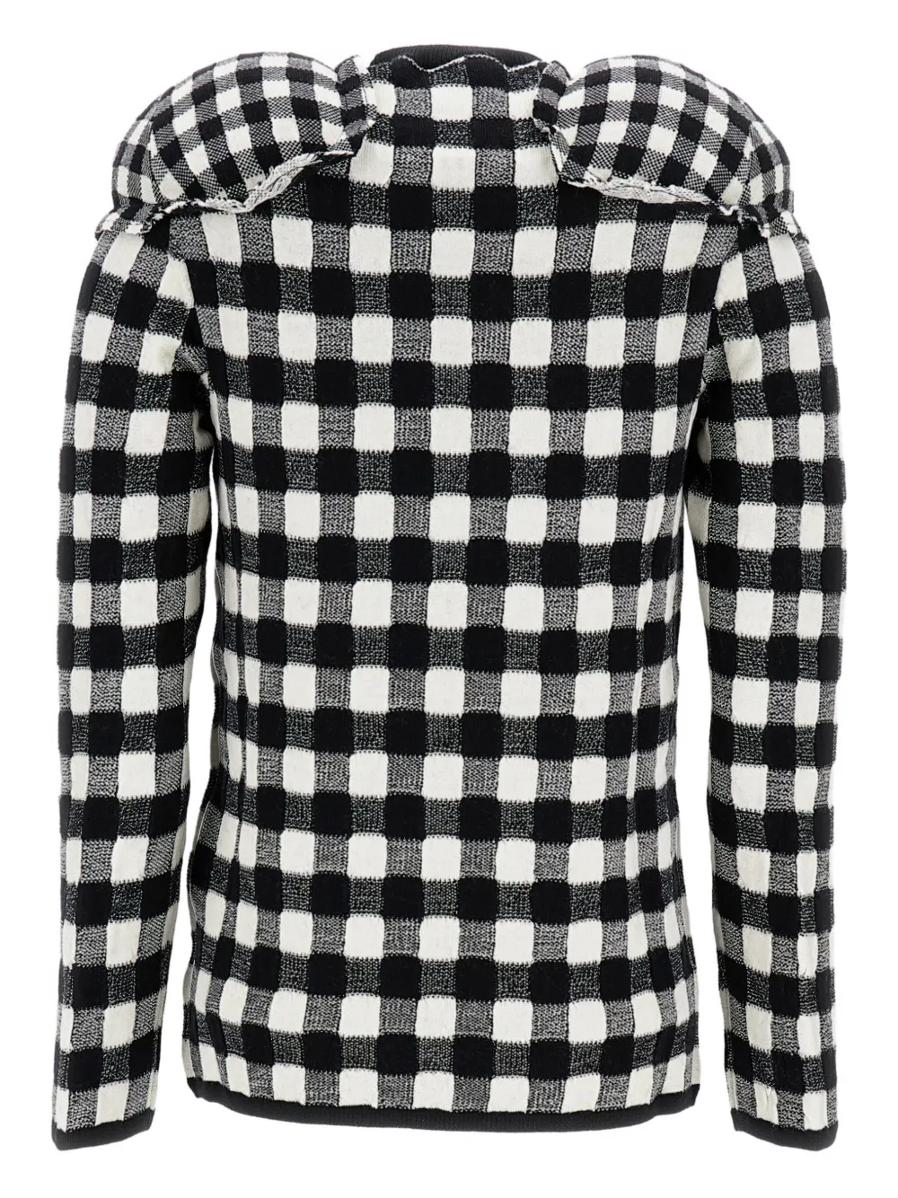 Comme Des Garçons check-pattern wool sweater | Knitted Sweaters | Image 2