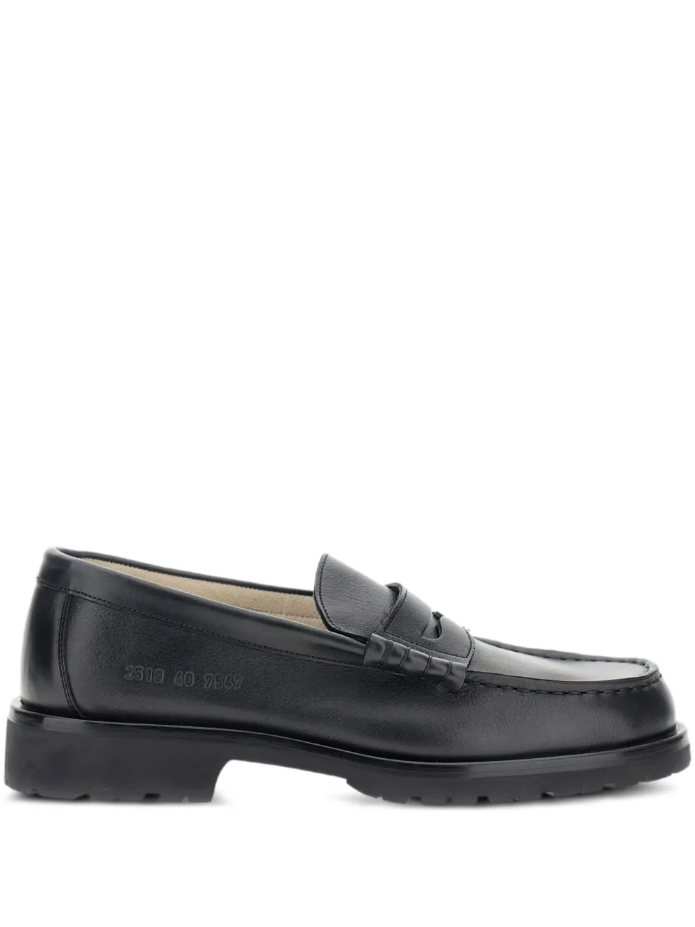 Common Projects penny leather loafers Black
