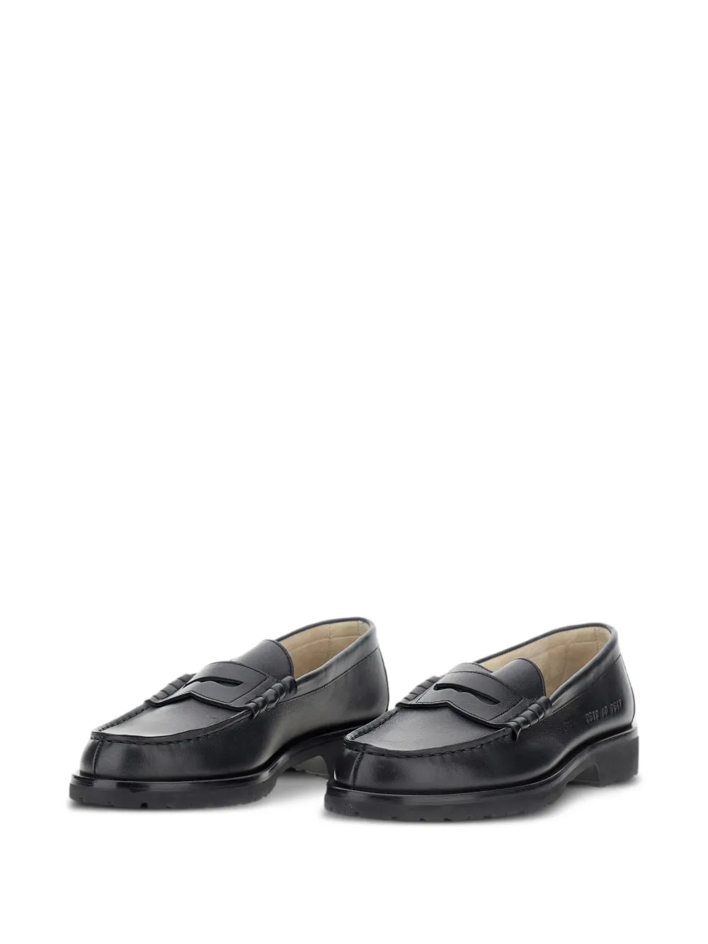 Common Projects penny leather loafers - Zwart