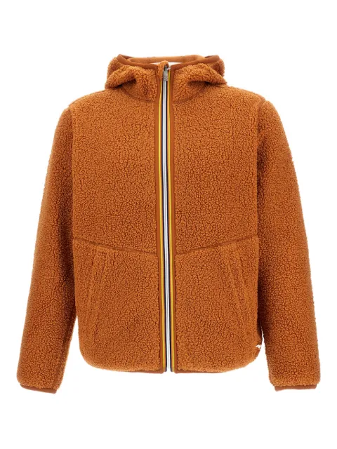 K-Way sherpa fleece zip-front jacket