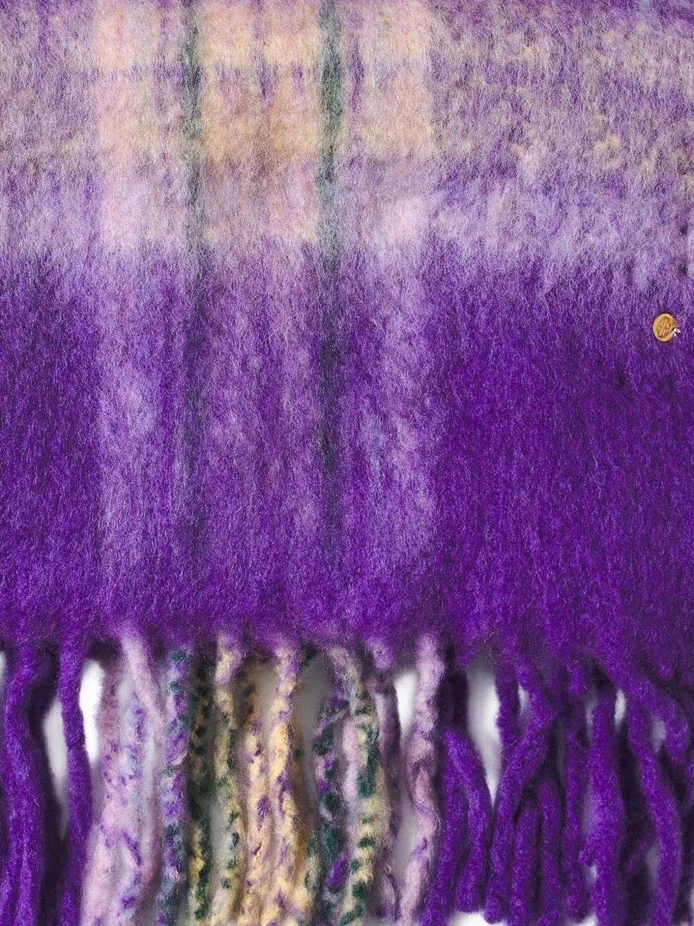 Antik Batik Scarves sjaal met franje - Paars