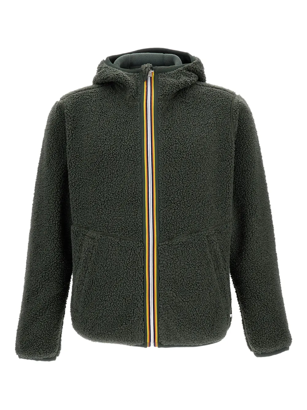 K-way Jack Sherpa Polar Double Jacket In Green